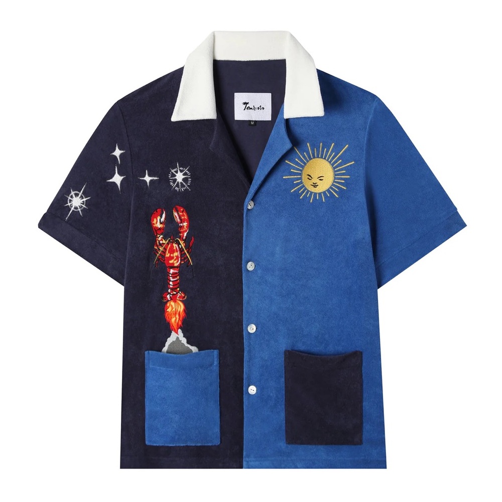 Tombolo Rocket Lobster Cabana Shirt  **NWT**